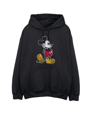 Disney Herr Musse Pigg Classic Kick Hoodie (Svart)