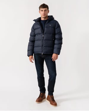 Active Cloud Puffer Jacket Jacket in Dark Blue