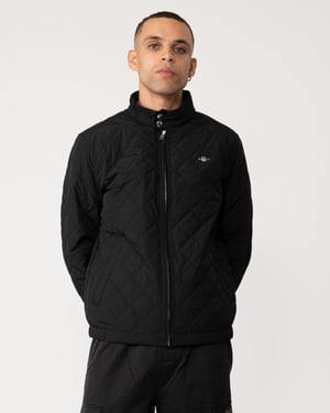 Black Windcheater Jacket in Black