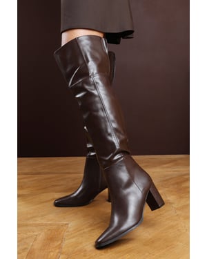 Wheres That From Womens 'Lorraine' Over the Knee Heeled Boots Faux Leather