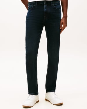 Core Denton Straight Leg Jeans in Dark Blue