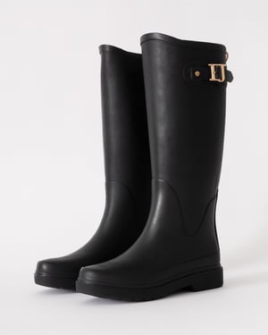Neo Rain Tall Wellies in Black