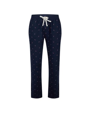 Happy Shorts Heren pyjama broek lang donker zuurstok kerst print