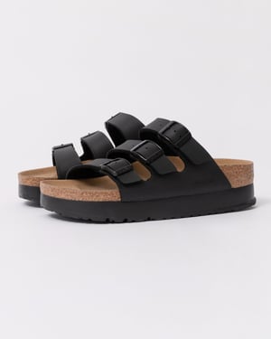 Florida III Vegan Platform Sandals Sandals in Black