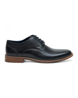 Ben Sherman Herr Svarta Läder Oxford Brogue Formella Derbyskor - Pethick