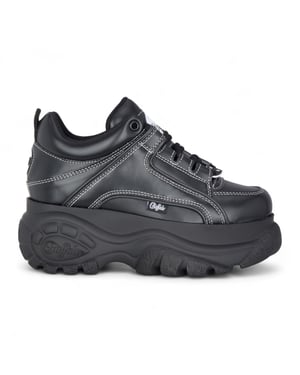 Buffalo Dames Zwarte Chunky Platform Fashion Sneakers - 1339-14
