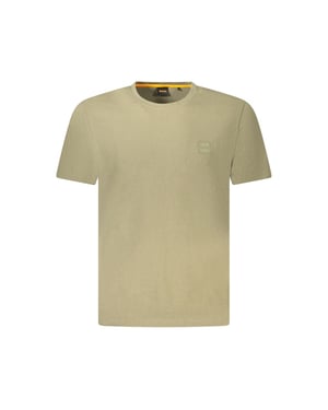 Hugo Boss Green Cotton Men T-Shirt