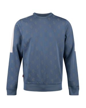 Luke 1977 Men's Gazzas Tears Overprint Sweatshirt in Blue