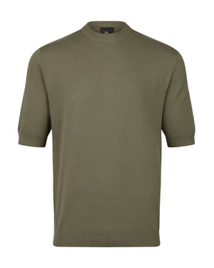 Luke 1977 Men's Farrington Knitted T-Shirt in Green