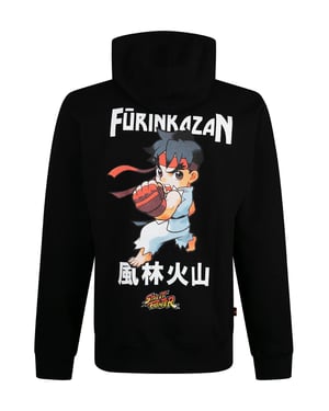 Luke 1977 Men's Furinkazan Street Fighter Hoodie in Black