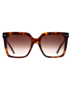 Calvin Klein Square Womens Brown Havana Brown Gradient CK22534S