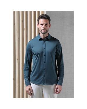 Gabbiano Heren overhemd tone 333510 5001 forest green