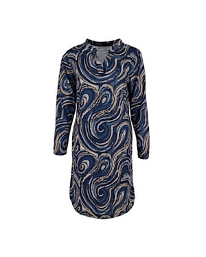 FOS Amsterdam Jurk andrien swirl navy