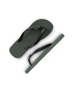 Uzurii Sport switch cobra legergroen dames slippers, , maat: