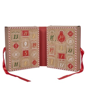WDMT Adventskalender met kerst kaarsen kerst cadeau rood