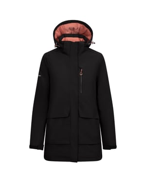 Trespass Womens/Ladies Hosho Waterproof Jacket (Black)