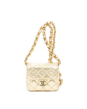 Vintage Micro Mini Chain Crossbody Shoulder Bag