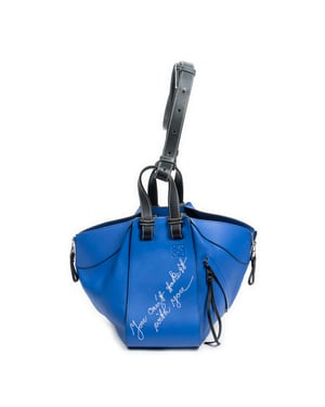 Small Bicolor Hammock Shoulder Bag