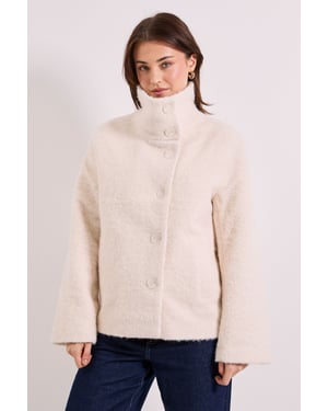 Funnel Neck Short Coat