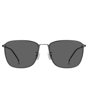 Hugo Boss Grey Polarised Lens Matte Dark Ruthenium Grey Zonnebril
