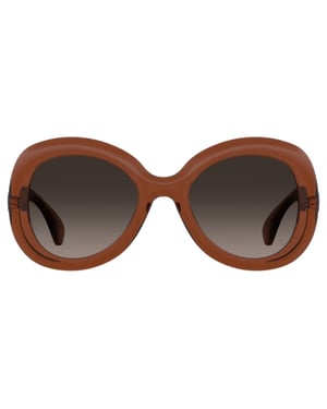 Moschino Brown SF Lens Bruine Ronde Zonnebril