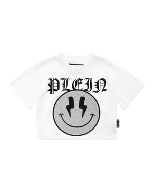 Beskuren T-shirt Rund Halsad Ss Smile