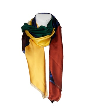 Odeeh flerfärgad tryckt scarf
