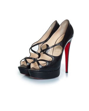 Christian Louboutin Zwarte Mademoi platform pump