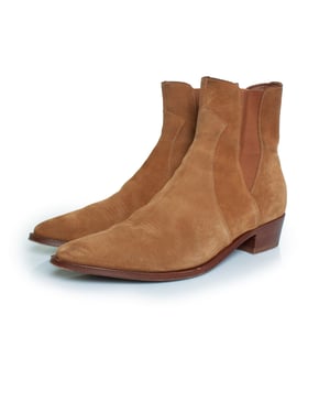 Celine Camarque western Chelsea boots cognac