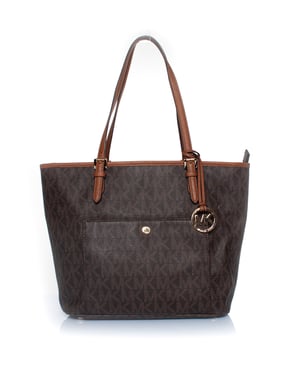 Michael kors Jet set canvas logotyp shopper