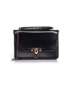 Valentino Demilune ketting leren schoudertas