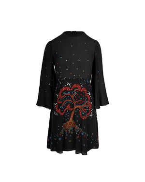 Valentino Zijde Print Jurk - '10s