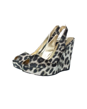 Stella McCartney leopardmönstrade kilklackar