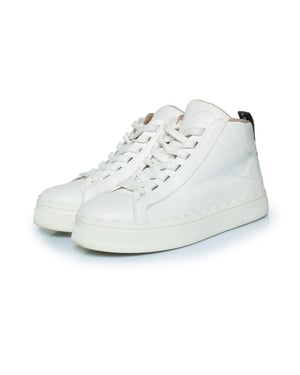 Chloe Lauren hoge sneakers in het wit