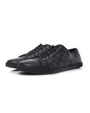 Louis Vuitton Black damier canvas trainers