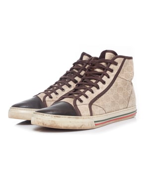 Gucci beige canvas-sneakers