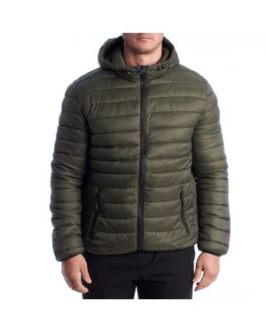 Herren-Steppjacke mit Kapuze US42127019