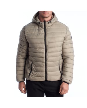 Herren-Steppjacke mit Kapuze US42127019