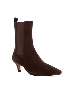 Dune Ladies Odele - Chiselled Toe Kitten Heel Chelsea Ankle Boots
