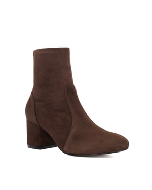 Dune Ladies Olianna - Block Heel Sock Ankle Boots