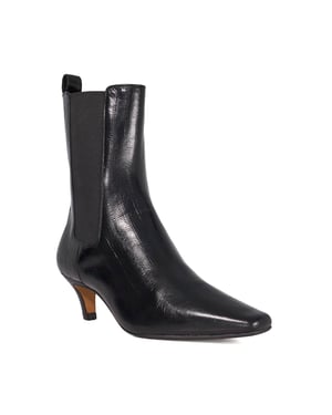 Dune Ladies Odele - Chiselled Toe Kitten Heel Chelsea Ankle Boots