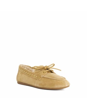 Dune Ladies Gracefull - Studded Faux Fur Lined Moccasins