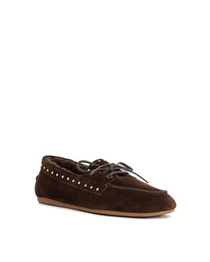 Dune Ladies Gracefull - Studded Faux Fur Lined Moccasins