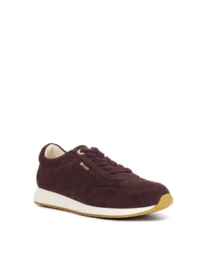 Dune Ladies Ettah - Suede Lace-Up Runner Trainers