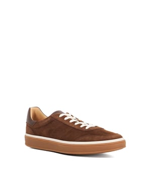 Dune Mens Tony Wf - Wide Fit Suede Lace-Up Trainers