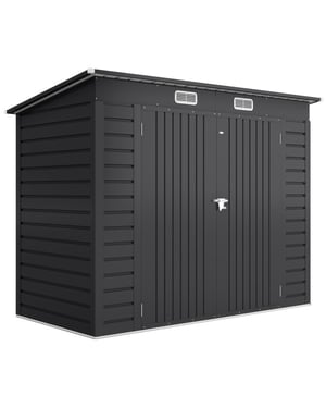 4goodz Gereedschapsschuur metaal met dubbele deuren 249x121x183cm -