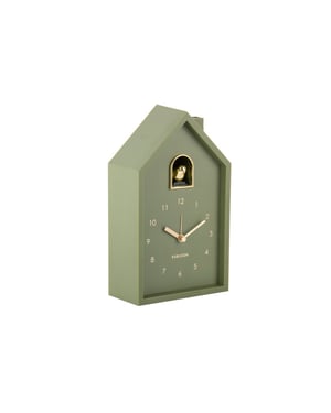 Karlsson wekker modern cuckoo oro luxury green