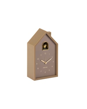 Karlsson wekker modern cuckoo oro mocha brown