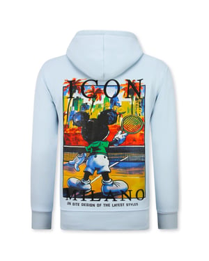 Top-Star Oversized hoodie met capuchon icon milano print
