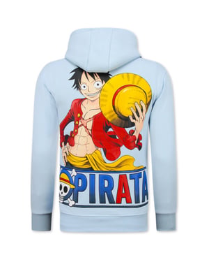 Top-Star Oversized hoodie met capuchon one piece pirata print